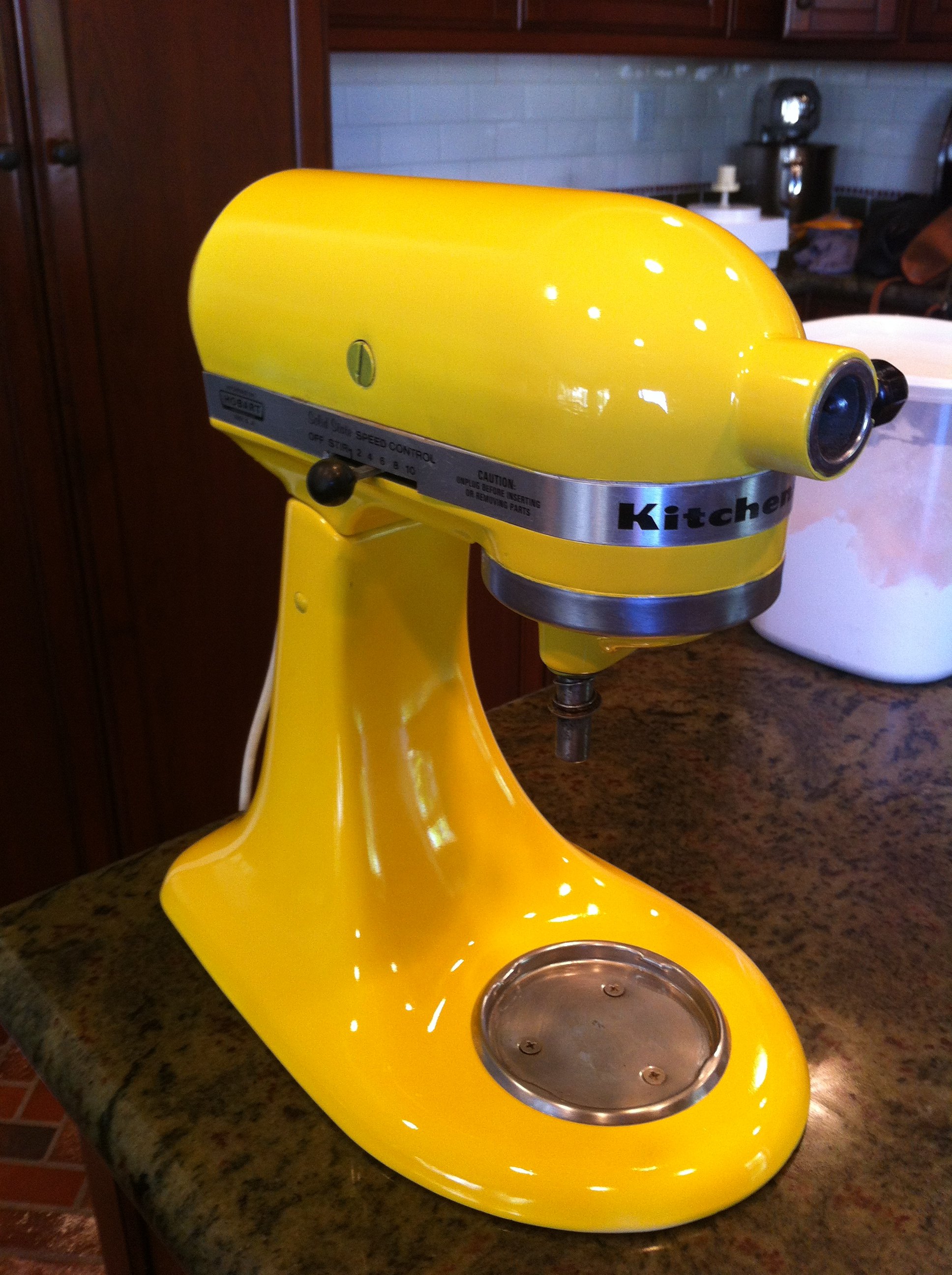 How to Paint Your Kitchen Aid Mixer   Little Bits of...