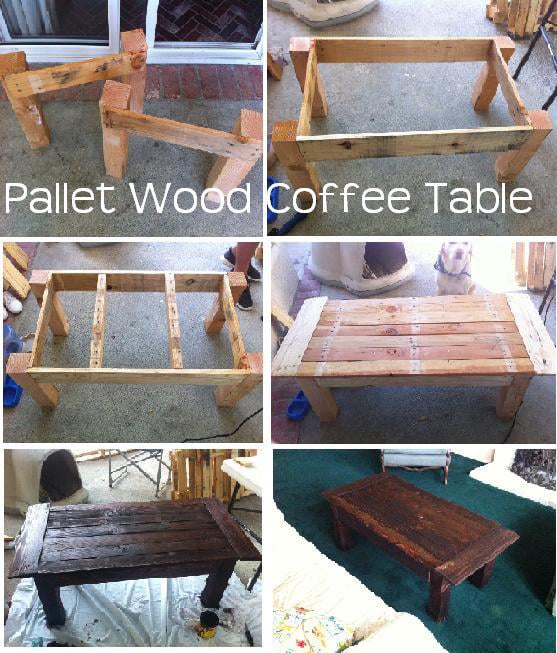 Pallet Coffee Table Little Bits Of, How To Make A Side Table From Pallets