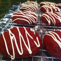 These Red Velvet Cheesecake Cookies are a sweet treat, to die for and not diet for!