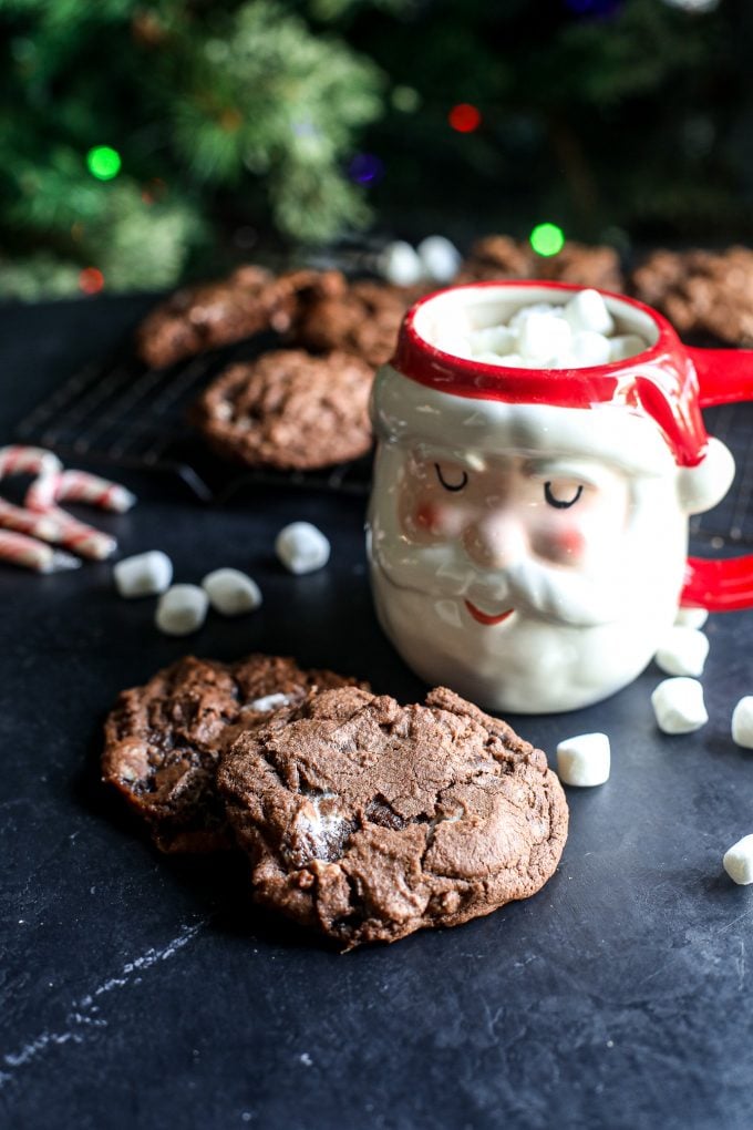 These Peppermint Hot Cocoa Cookies are incredibly tasty and make you feel like you are sipping on your favorite holiday drink!