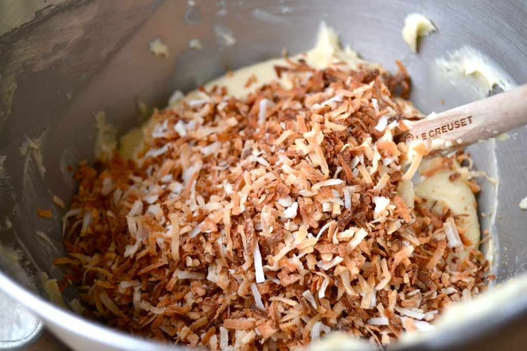 This Toasted Coconut Pound Cake is perfectly moist and packed with toasted coconut flavor!