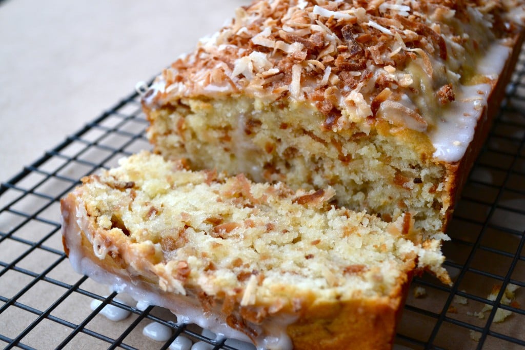 This Toasted Coconut Pound Cake is perfectly moist and packed with toasted coconut flavor!