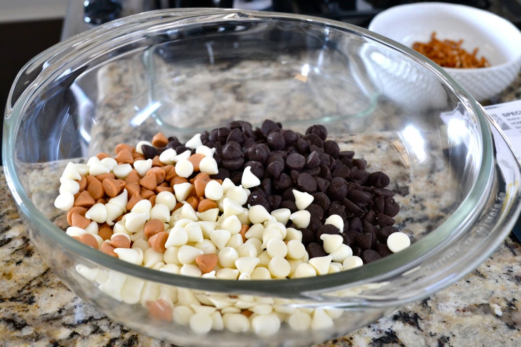 Triple Chip Pretzel Fudge