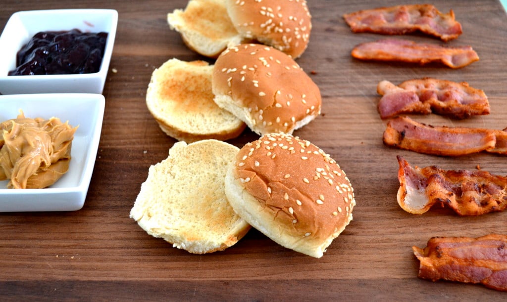 Peanut Butter, Jelly & Bacon Sliders