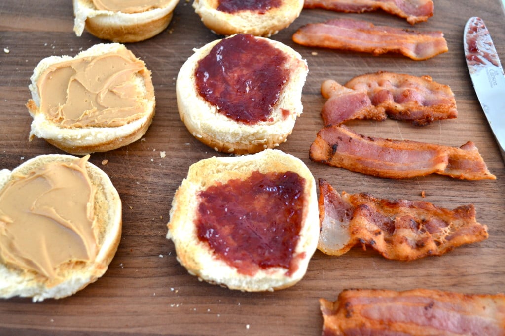 Peanut Butter, Jelly & Bacon Sliders