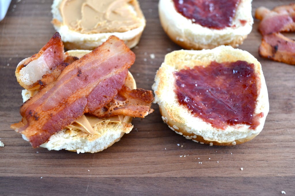 Peanut Butter, Jelly & Bacon Sliders