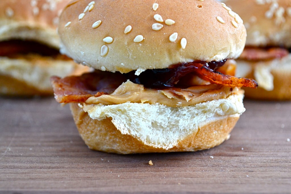 Peanut Butter, Jelly & Bacon Sliders