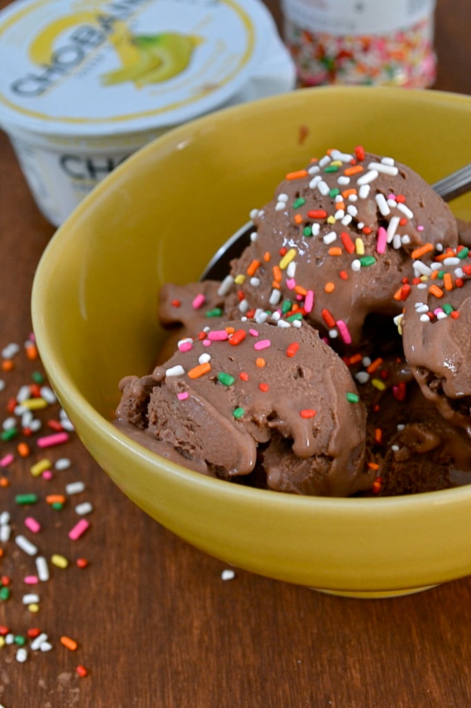 Chocolate Banana Greek Frozen Yogurt