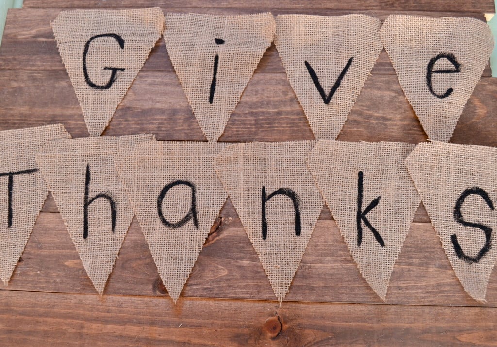 DIY Pendant Banner: Give Thanks