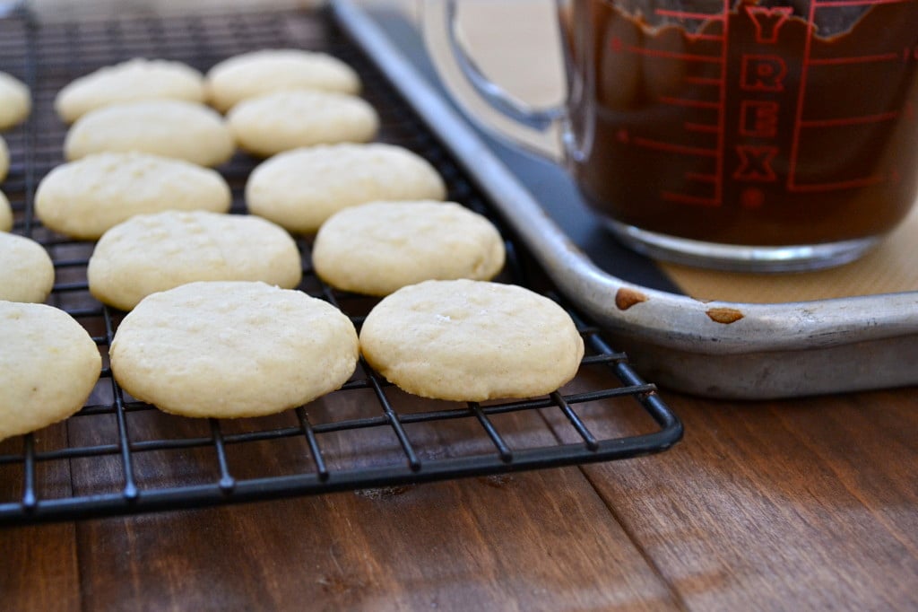 Chocolate Dipped Lemon Cloud Cookies