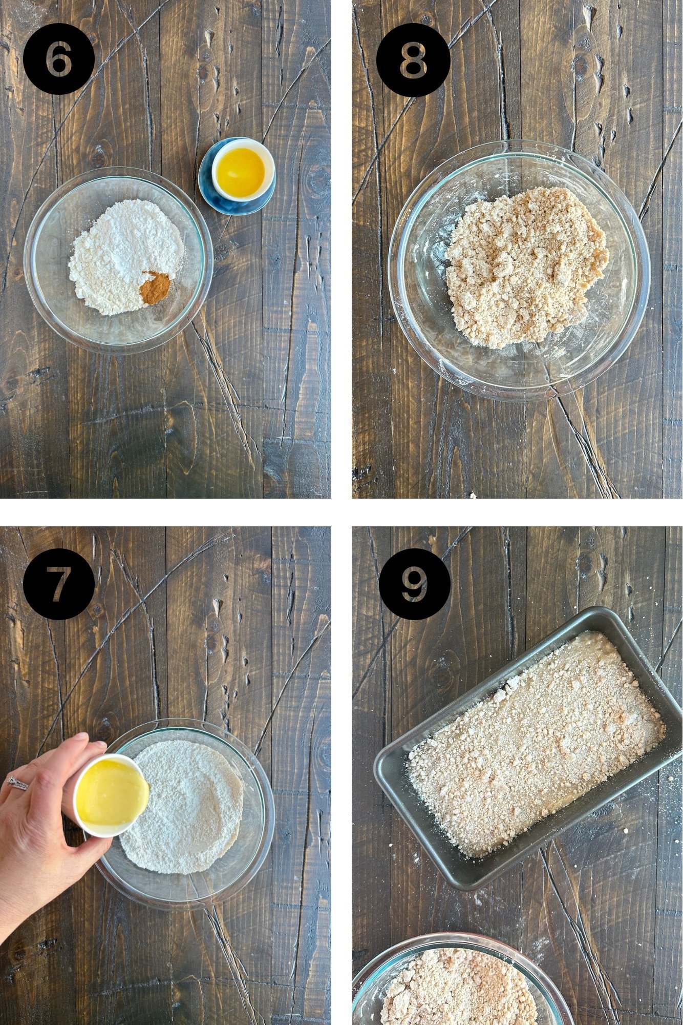 Ingredient steps for Cinnamon Crumb Banana Bread