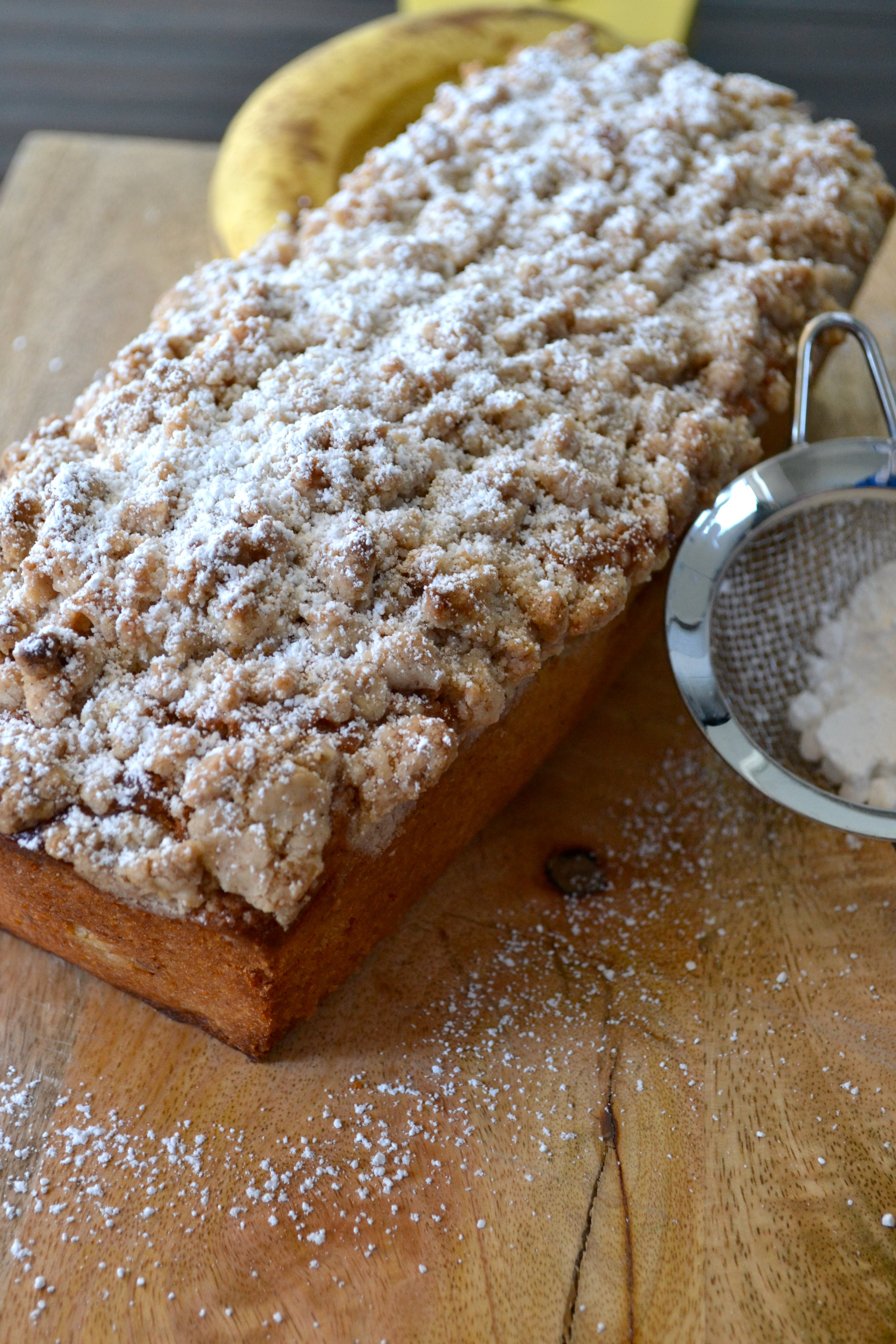 Banana Bread With Crumble Topping Recipe