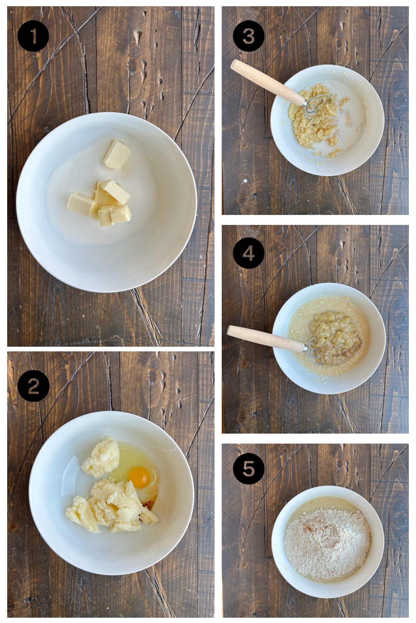 Ingredients steps for Cinnamon Crumb Banana Bread