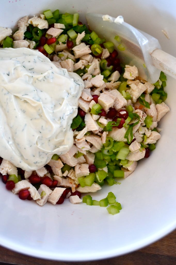 Pomegranate Chicken Salad