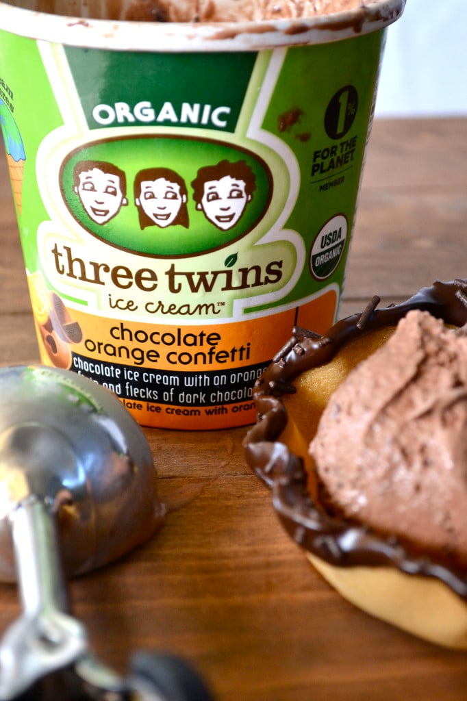 Homemade Sugar Cone Bowls & Three Twins Ice Cream