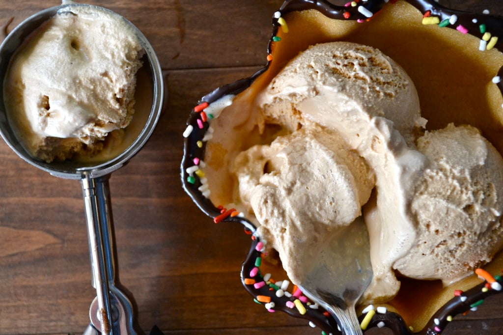 Homemade Sugar Cone Bowls & Three Twins Ice Cream