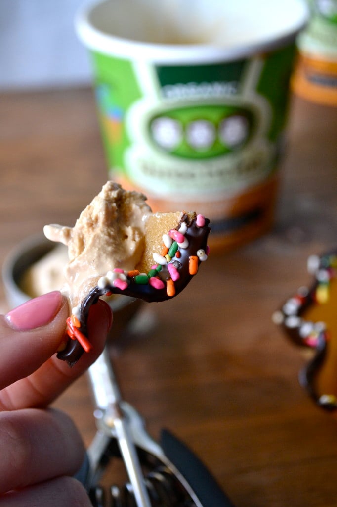 Homemade Sugar Cone Bowls & Three Twins Ice Cream