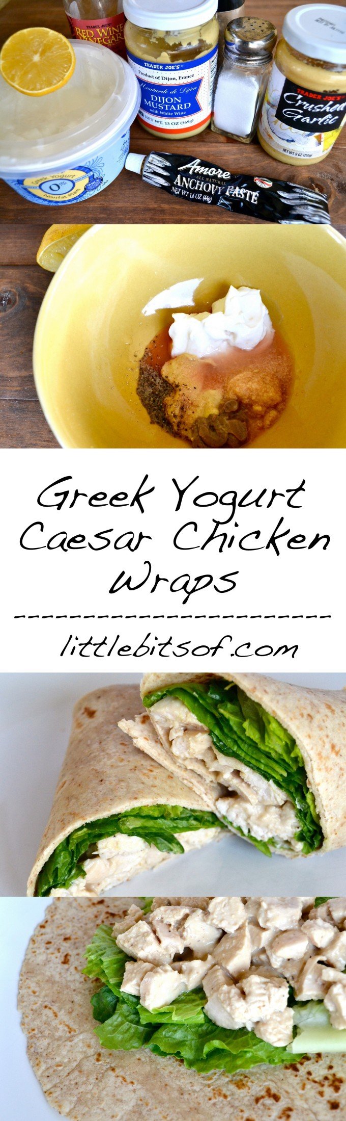 Chicken Greek Yogurt Caesar Chicken Wrap