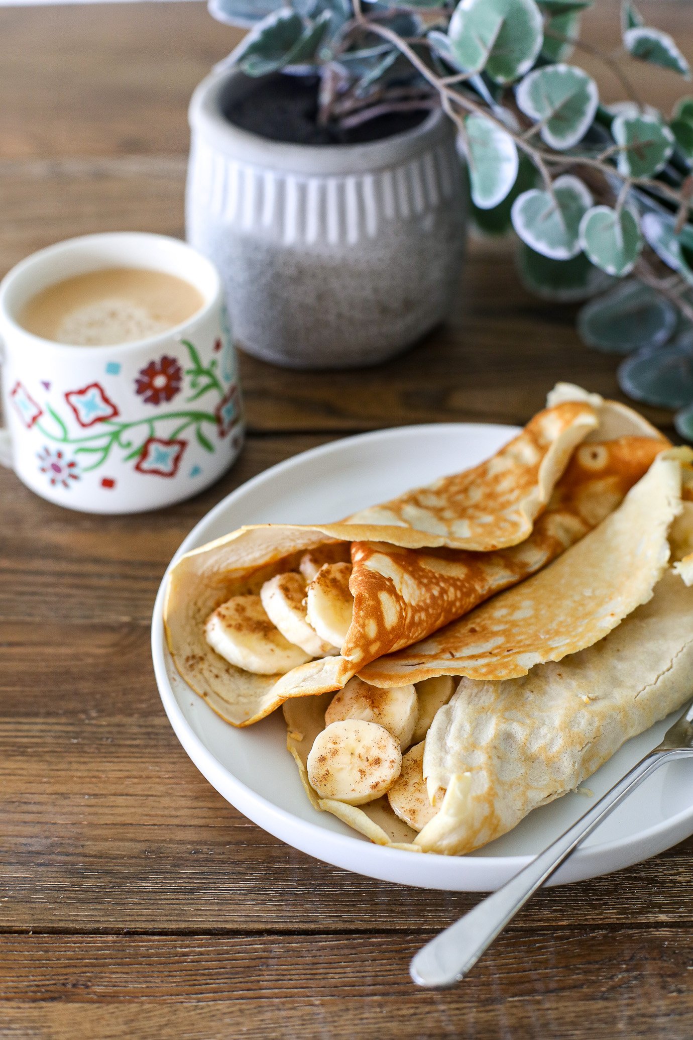 Cinnamon Roll Protein Crepes