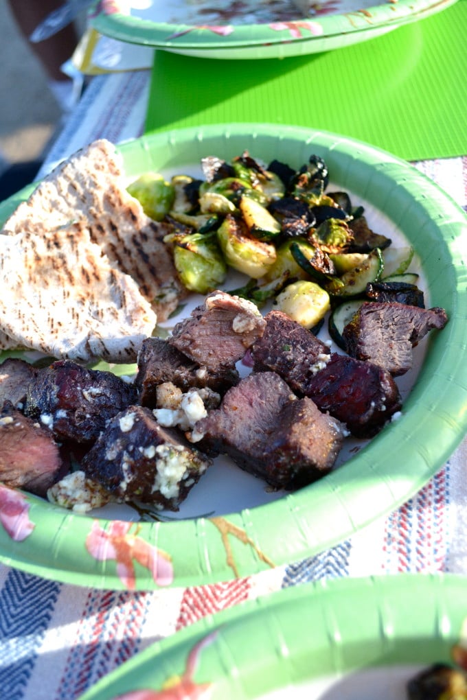 Summer Camping Series: Tri-Tip w/ Gorgonzola Herb Butter & Roasted Veggies