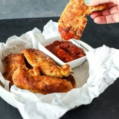 Whole30 chicken tenders - a quick paleo dinner that will get you through the Whole 30 challenge!