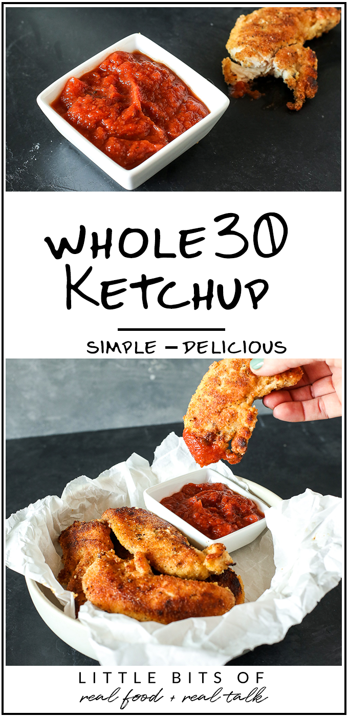 Whole30 Ketchup! So simple to make and a perfect addition to all those eggs! Paleo, sugar-free and full of flavor!