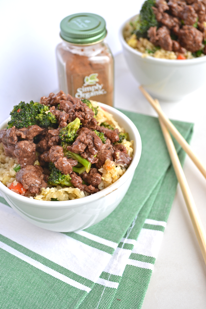 When you are craving chinese food on Whole30 this Five Spice Beef & Broccoli hits the spot! Simple to throw together, and full of flavor thanks to Simply Organics 5 Spice Powder! Paleo// healthy