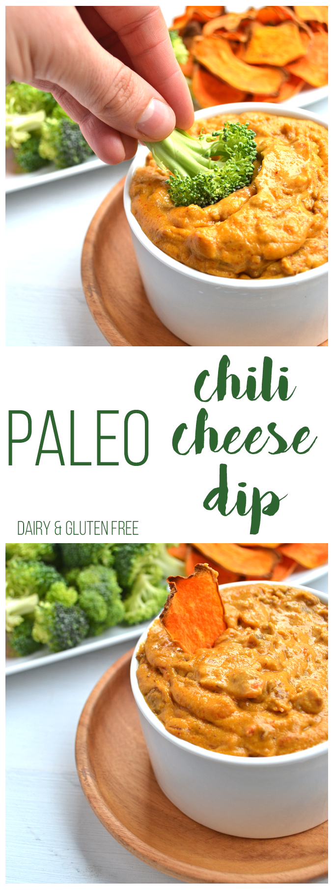 Paleo Chili Cheese Dip! This is a perfect whole30 approved appetizer for any occasion! Dairy free, gluten free, guilt free!