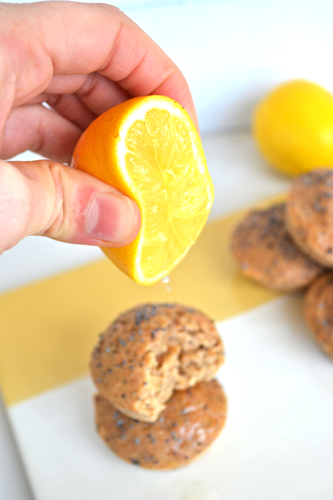 Lemon Poppyseed Spelt Mini Muffins - Full of lemon flavor and whole grain spelt brings tons of nutrition!