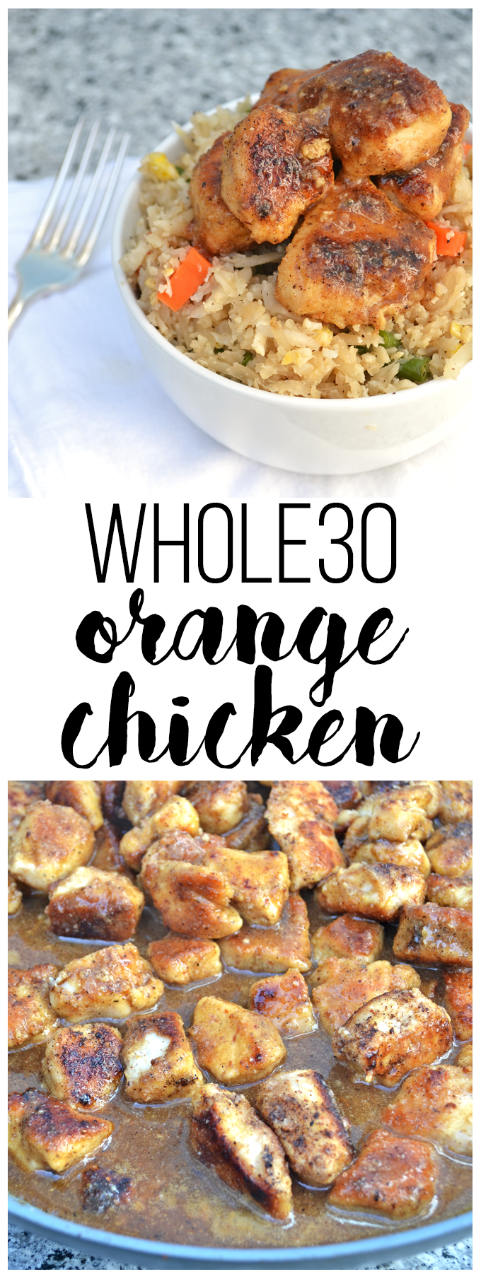 This Orange Chicken will make you forget about Panda Express! Orange Juice brings sweetness with no added sugar and coconut flour breads the chicken perfectly for a guilt free chinese dish! Whole30 approved & Paleo!