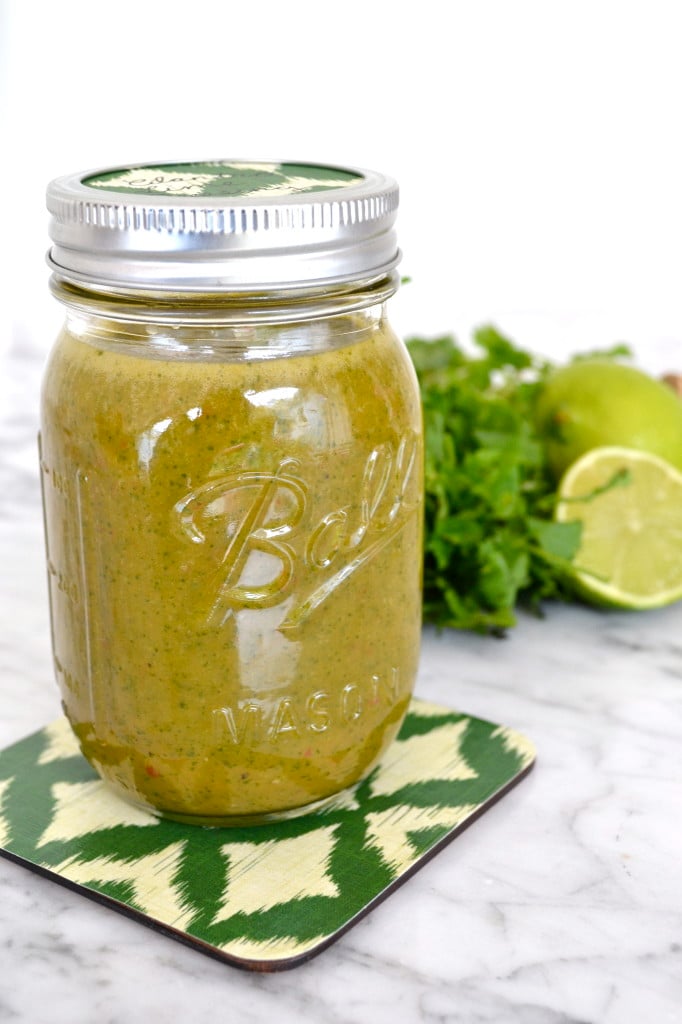 Cilantro Lime Dressing - part of a healthy green recipes roundup!