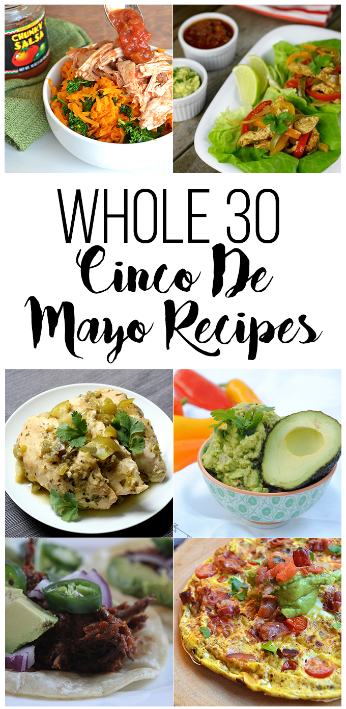 This list of Whole 30 approved Cinco De Mayo recipes is perfect for your mexican fiesta!! Grain-free, Dairy-free & Sugar-free, paleo goodness!
