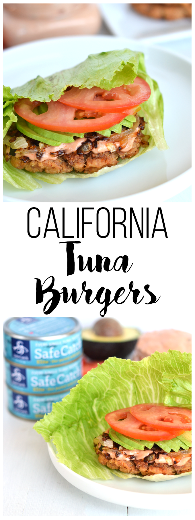 These California Tuna Burgers are easy to throw together and a great way to get lots of protein and few calories. This Safe Catch Tuna is the lowest mercury tuna you can find - perfect for athletes, kids and women who are pregnant!