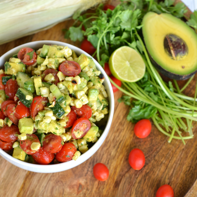 Grilled Corn & Avocado Salad Little Bits of...