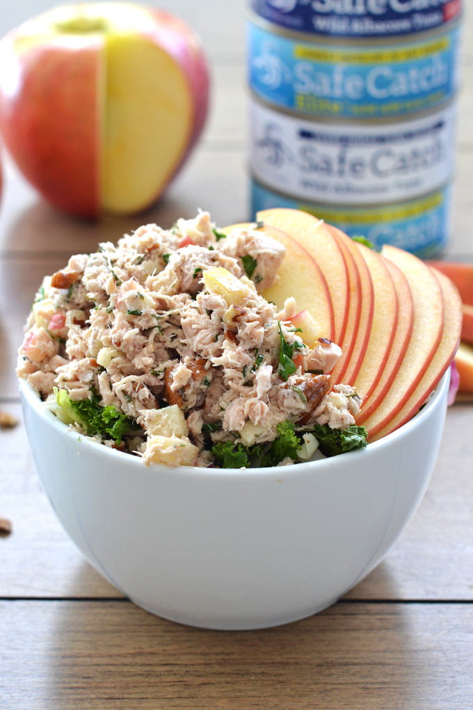 This Harvest Tuna Salad is the perfect quick meal for lunch or dinner! It is paleo, whole30 and full of fall flavors!