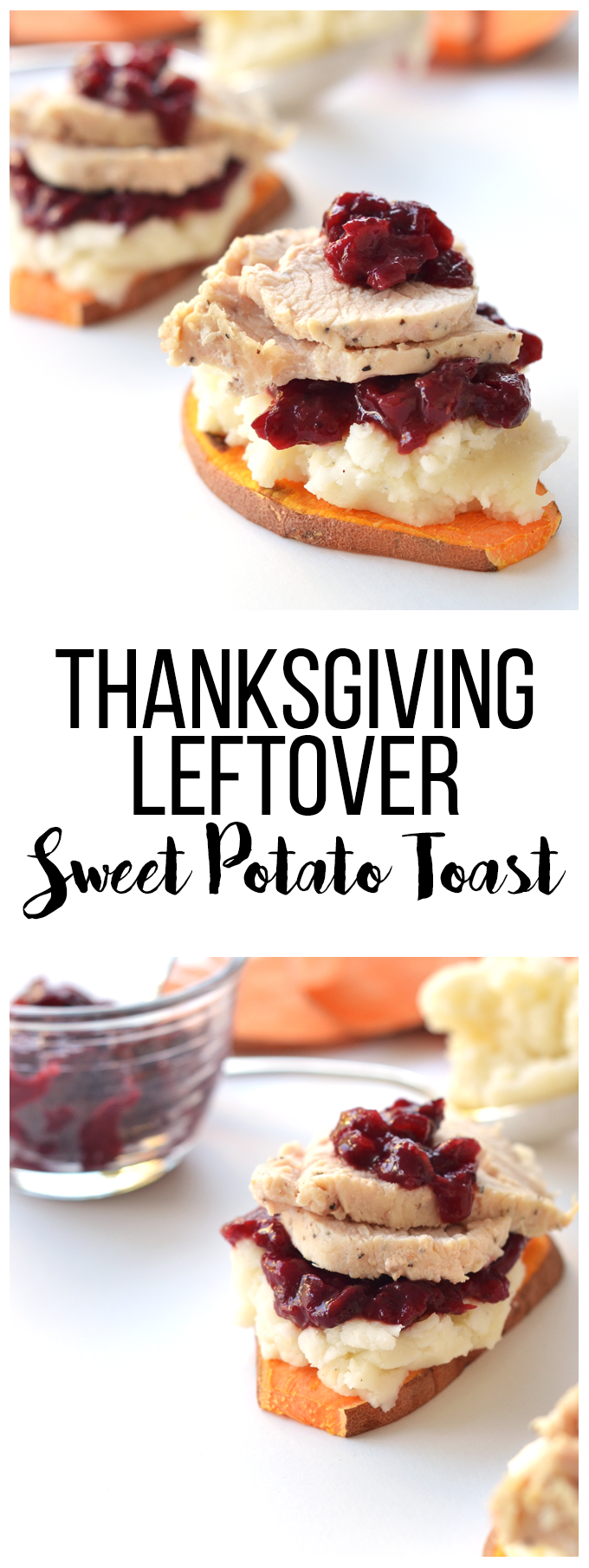 This Thanksgiving Leftover Sweet Potato Toast is a great way to use up your thanksgiving leftovers in a healthy way!