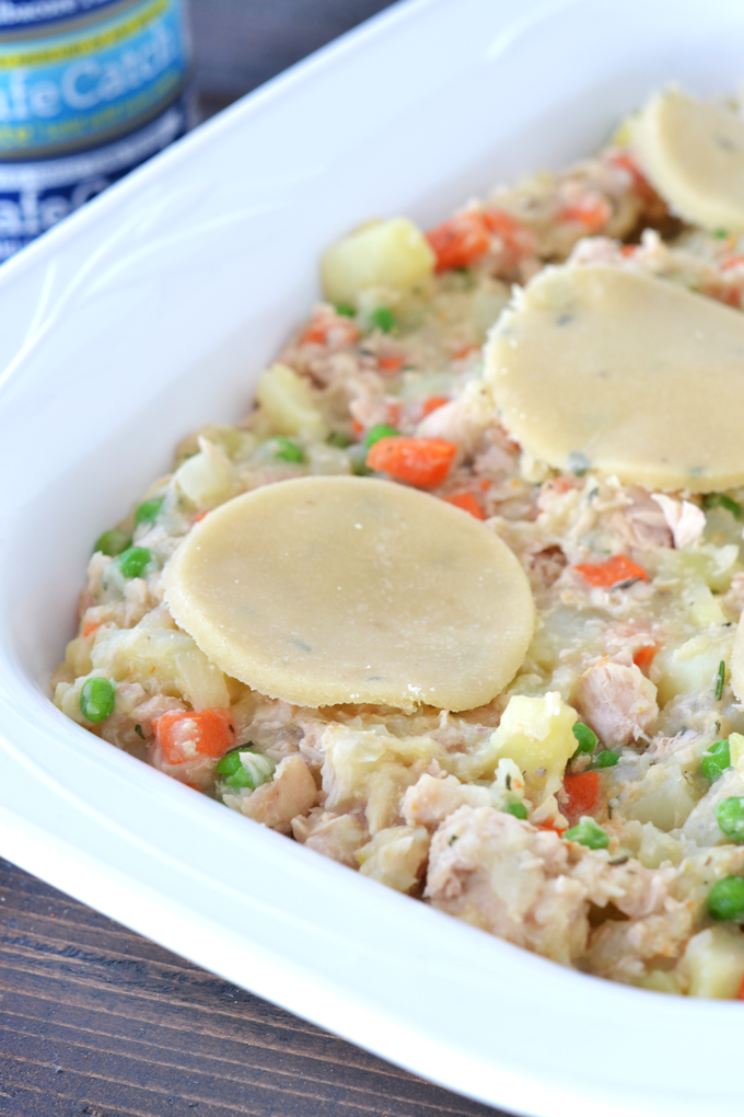 This Tuna Pot Pie is Paleo, Grain Free and a healthy way to enjoy winter comfort food!