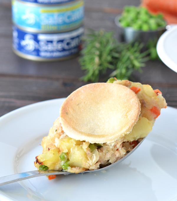 This Tuna Pot Pie is Paleo, Grain Free and a healthy way to enjoy winter comfort food!