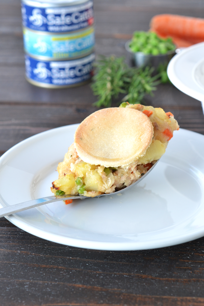 This Tuna Pot Pie is Paleo, Grain Free and a healthy way to enjoy winter comfort food!