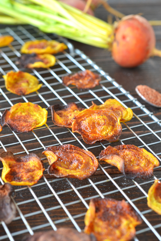 These BBQ Beets Chips are super easy to throw together for a healthy snack option! Whole30 and paleo approved with simple ingredients.