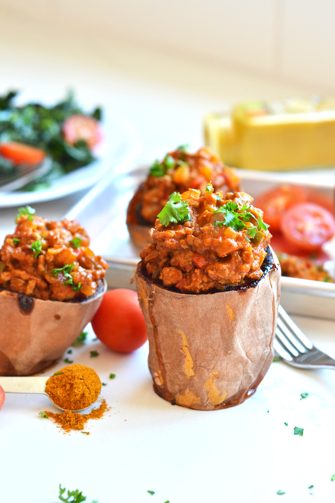 These Curried Turkey Sloppy Joes in Sweet Potato Bowls are the perfect healthy comfort food for your whole30! Packed with nutrients and flavor for a balanced dinner!These Curried Turkey Sloppy Joes in Sweet Potato Bowls are the perfect healthy comfort food for your whole30! Packed with nutrients and flavor for a balanced dinner!