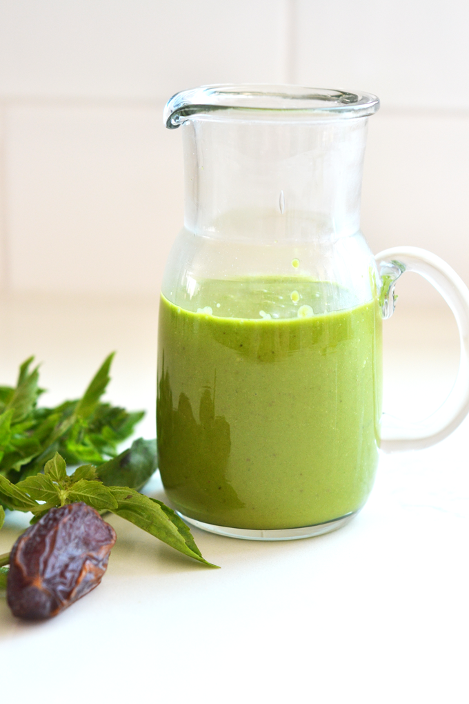 This Sweet Basil Dressing is Paleo and only a few ingredients!