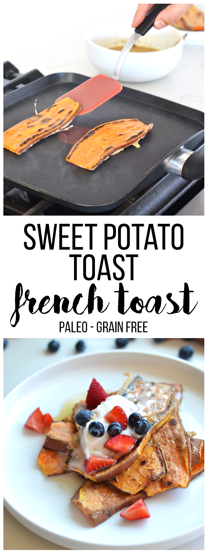 Sweet Potato Toast French Toast - a fun and paleo twist on a delicious breakfast!