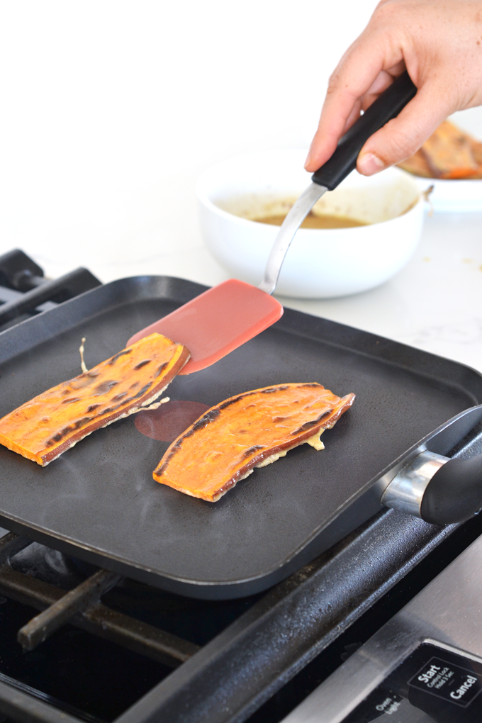 Sweet Potato Toast French Toast - a simple, tasty and healthy breakfast or snack!