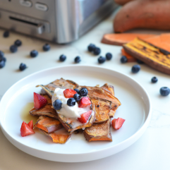Sweet Potato Toast French Toast - a simple, tasty and Paleo friendly breakfast or snack!
