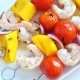 These Grilled Mango Shrimp Skewers are the perfect fresh and healthy way to barbecue this Summer! A cilantro lime sauce finishes it off beautifully!
