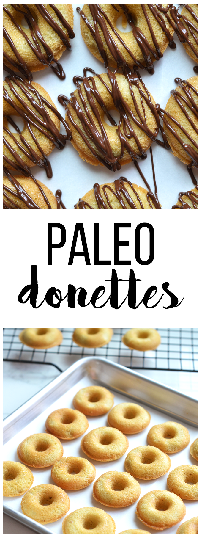 These paleo donettes are perfect little bites of a grain free treat!