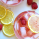 This Raspberry Lemon Kombucha Sangria is the perfect fresh way to celebrate the summer! Packed with flavor and probiotics!