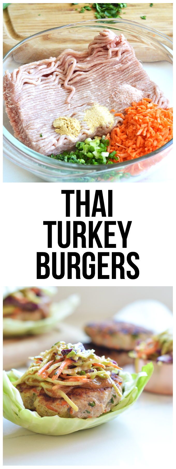 These Whole30 Turkey Burgers Thai Style are bursting with flavor and are super clean! Perfect meal for summer!