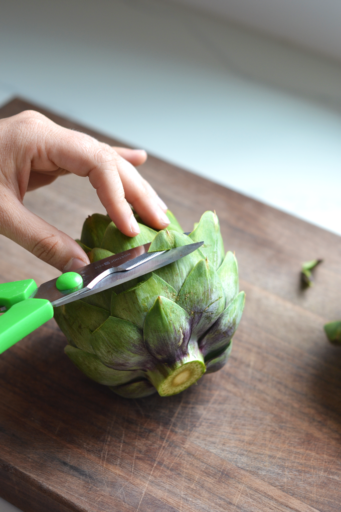 This Whole30 Artichoke Platter is the perfect appetizer to bring to a potluck or barbecue this summer or any time of the year!